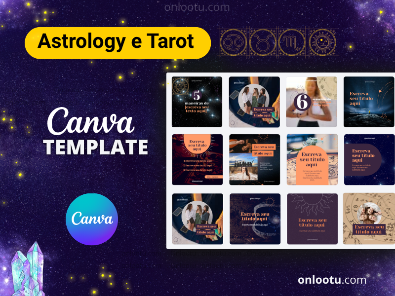 Astrology and Tarot Template Bundle