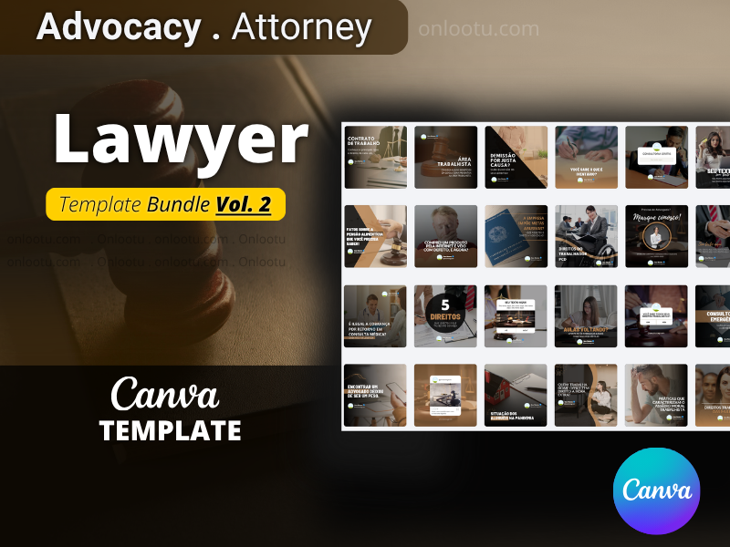 Lawyer Template Bundle (Vol. 2) Advocacy. Attorney