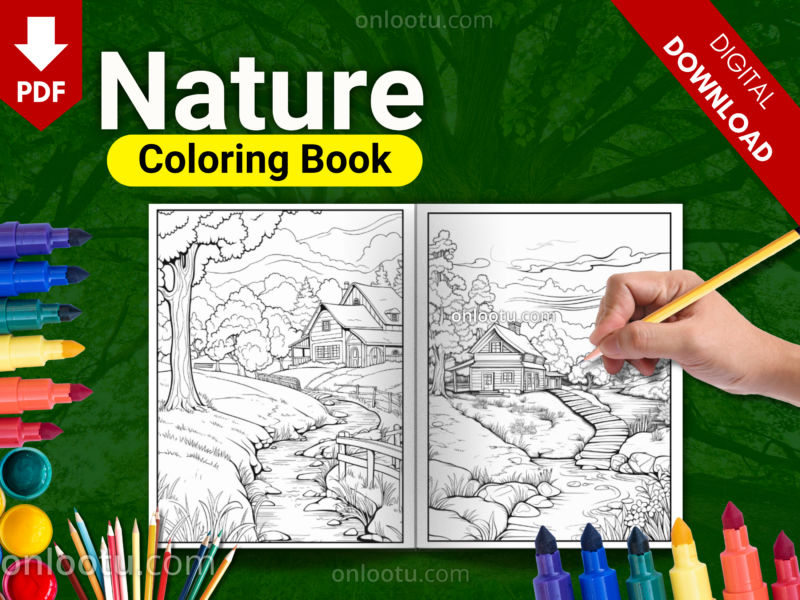 Nature Coloring Book