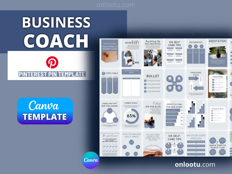 Coach Template Bundle for Pinterest (Business Coach)