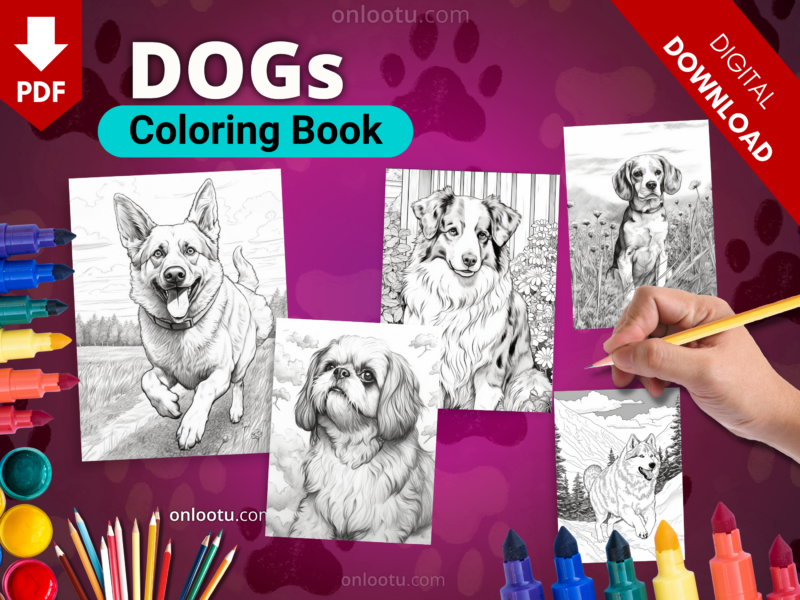 DOGs Coloring Book