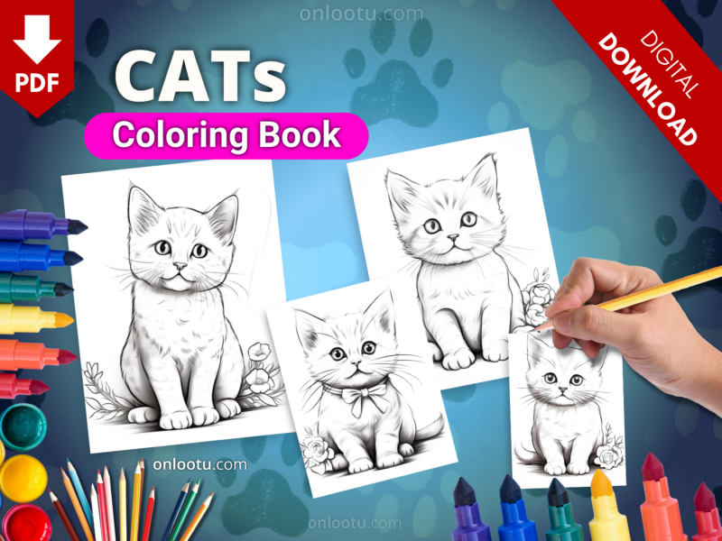 CATs Coloring Book