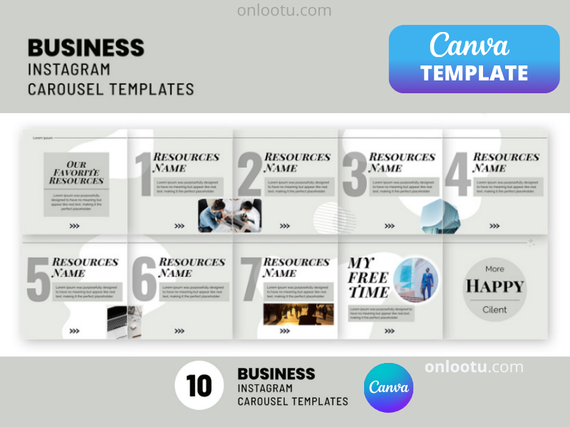 Instagram Carousel Post For Business