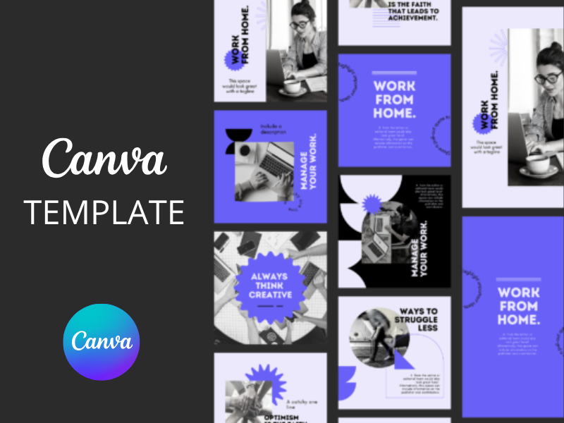 Freelancer Templates Bundle Instagram Canva Pack Template