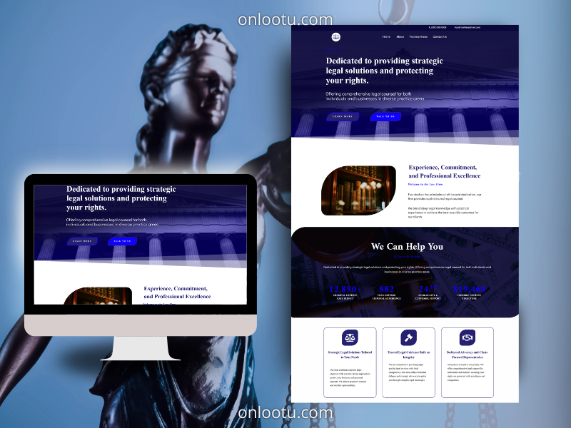 Lawyer Website Theme Elementor Template Wordpress Law Firm Advocacy Attorney