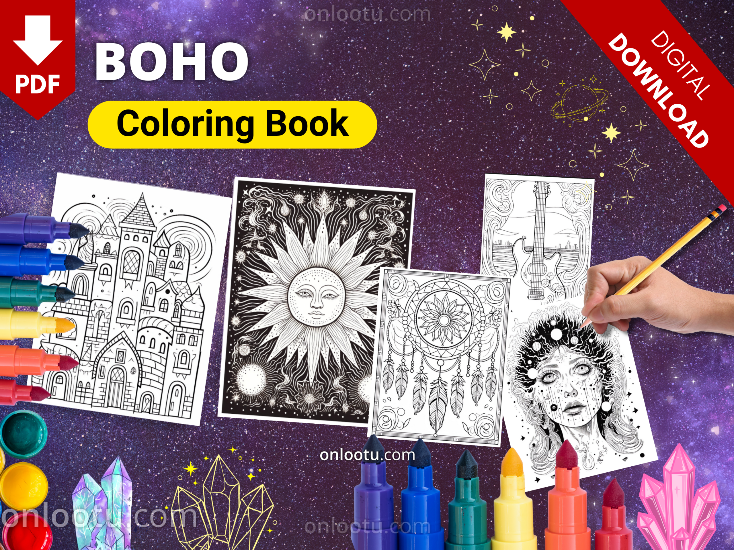 BOHO Coloring Book