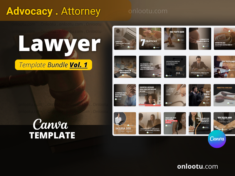 Lawyer Template Bundle (Vol. 1) Advocacy. Attorney